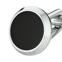 Montblanc Cufflinks, Stainless Steel, Black Onyx