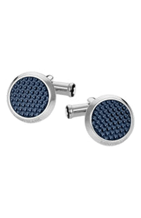 Montblanc Meisterstuck Cufflinks Steel Blue Inlay