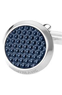 Montblanc Meisterstuck Cufflinks Steel Blue Inlay