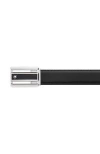 Montblanc Black/brown 30 mm reversible leather belt Cut Out