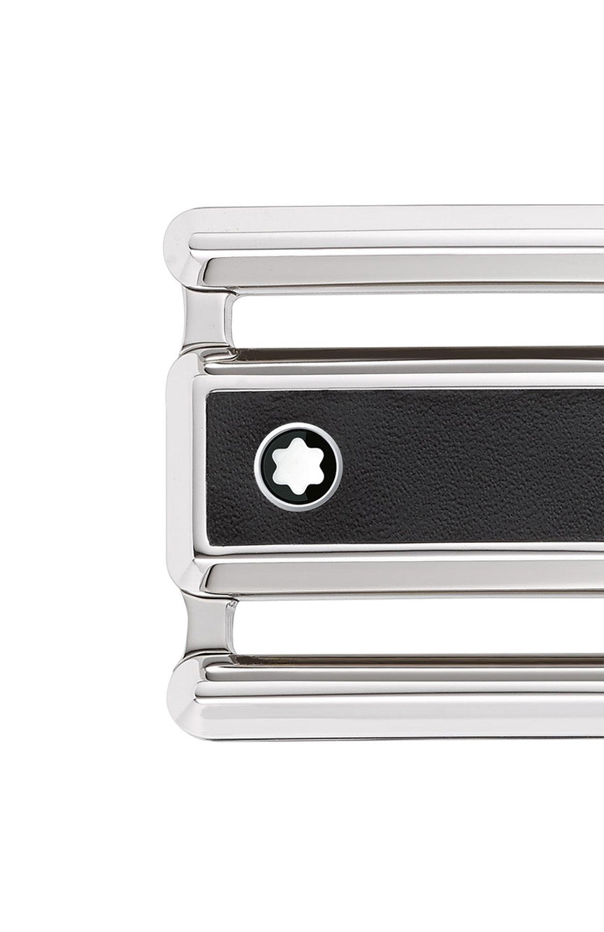 Montblanc Black/brown 30 mm reversible leather belt Cut Out