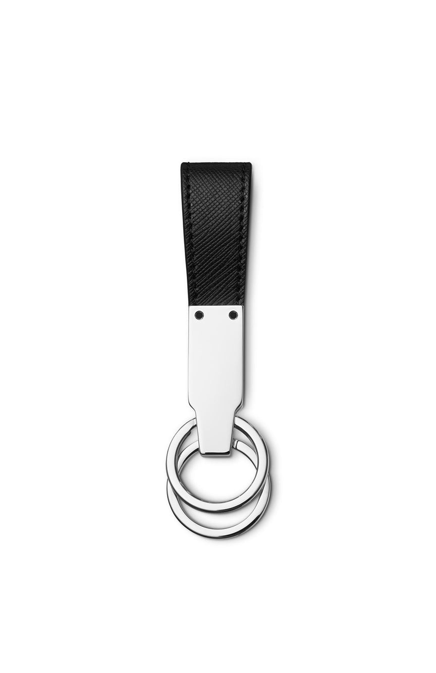 Montblanc Sartorial Key Fob loop Black and Steel