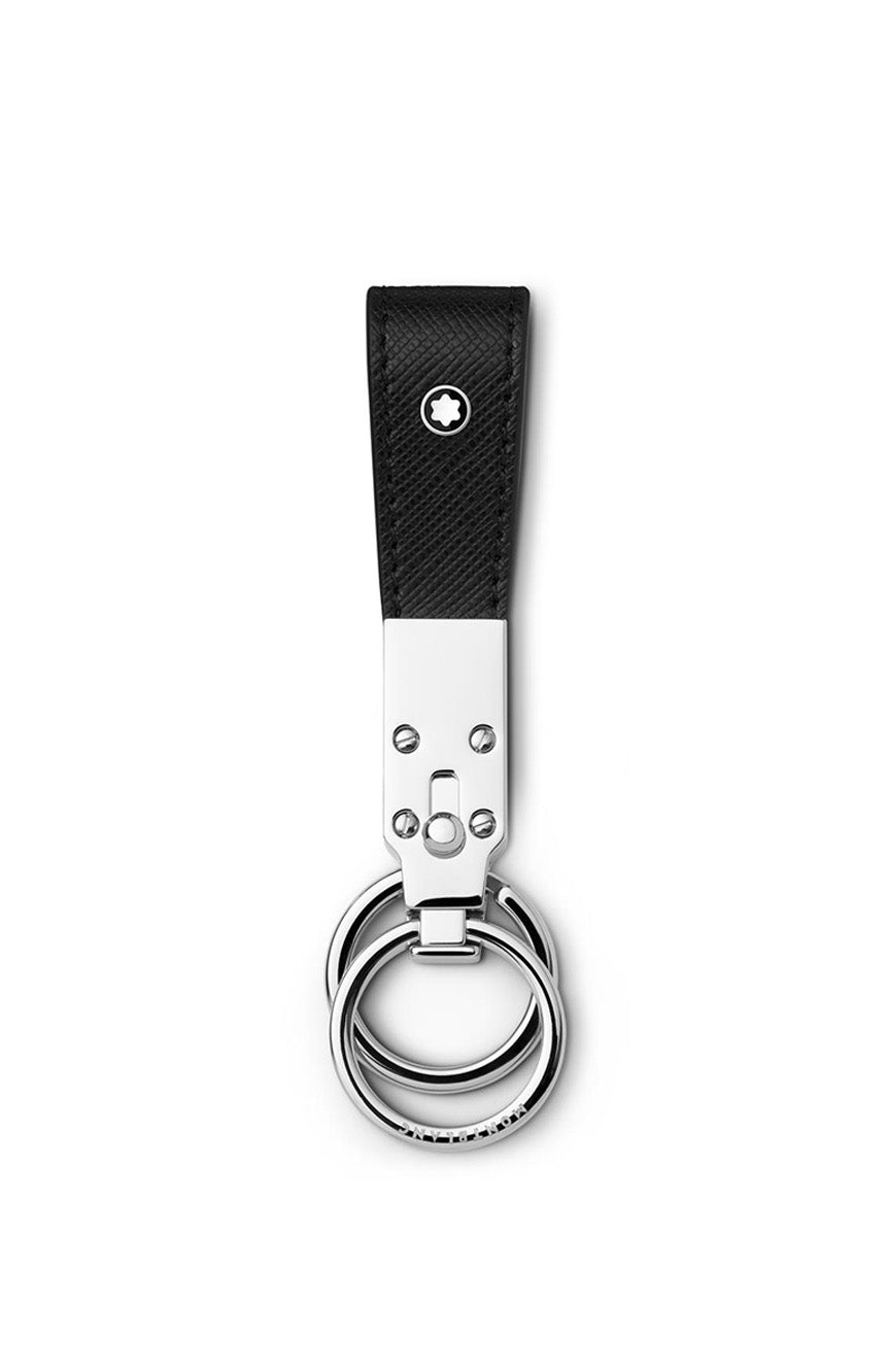Montblanc Sartorial Key Fob loop Black and Steel