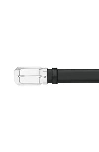 Montblanc Black/brown 30 mm reversible leather belt Steel