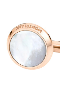 Montblanc Cufflinks round steel Rose Gold PVD