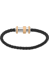 Montblanc Bracelet 1858 Geosphere Leather Steel