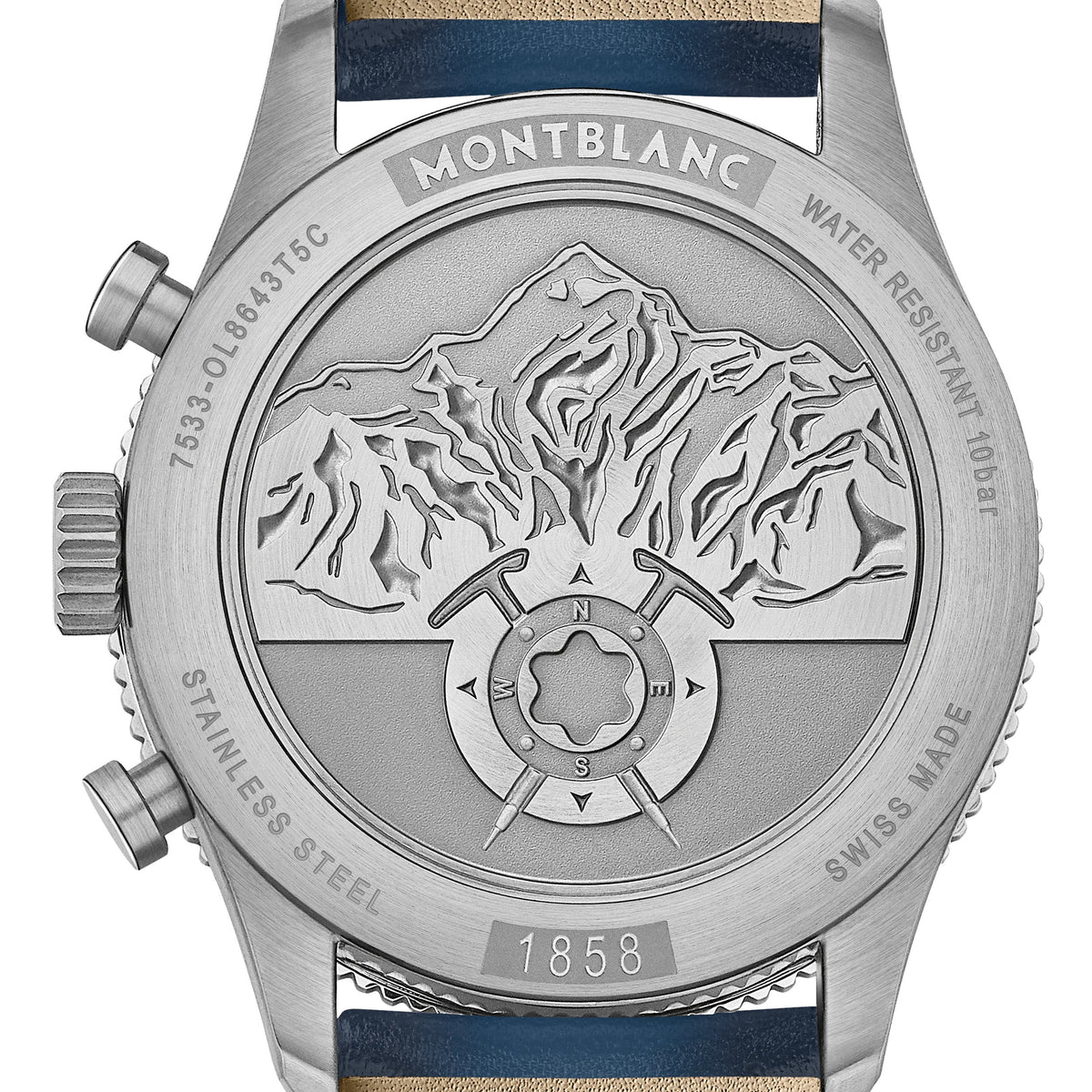 Montblanc 1858 Automatic Chronograph Blue Dial