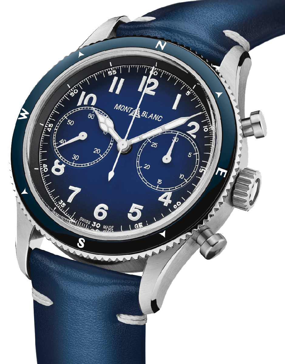 Montblanc 1858 Automatic Chronograph Blue Dial