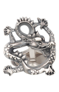 Montblanc Cufflinks Zodiac Dragon Silver