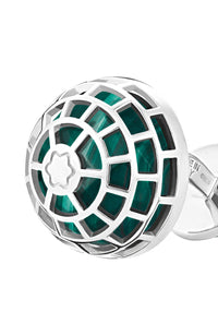 Montblanc Meisterstuck Cufflinks with Malachite stone