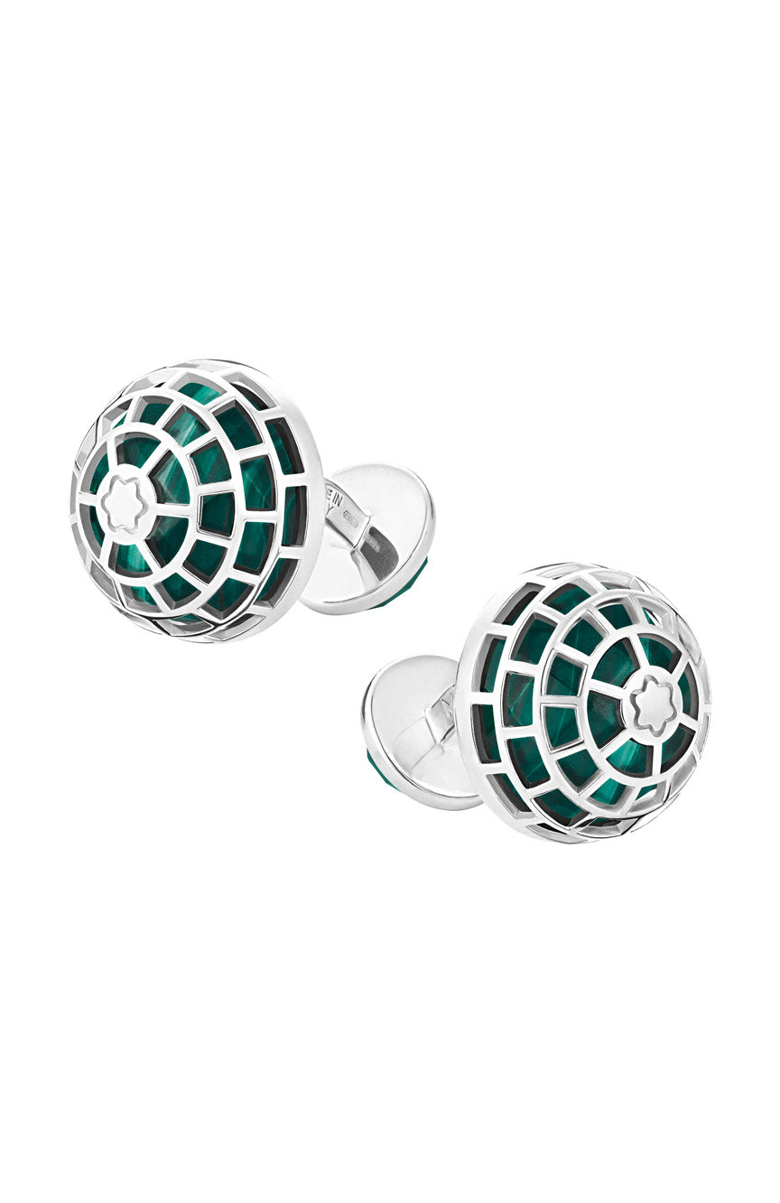 Montblanc Meisterstuck Cufflinks with Malachite stone