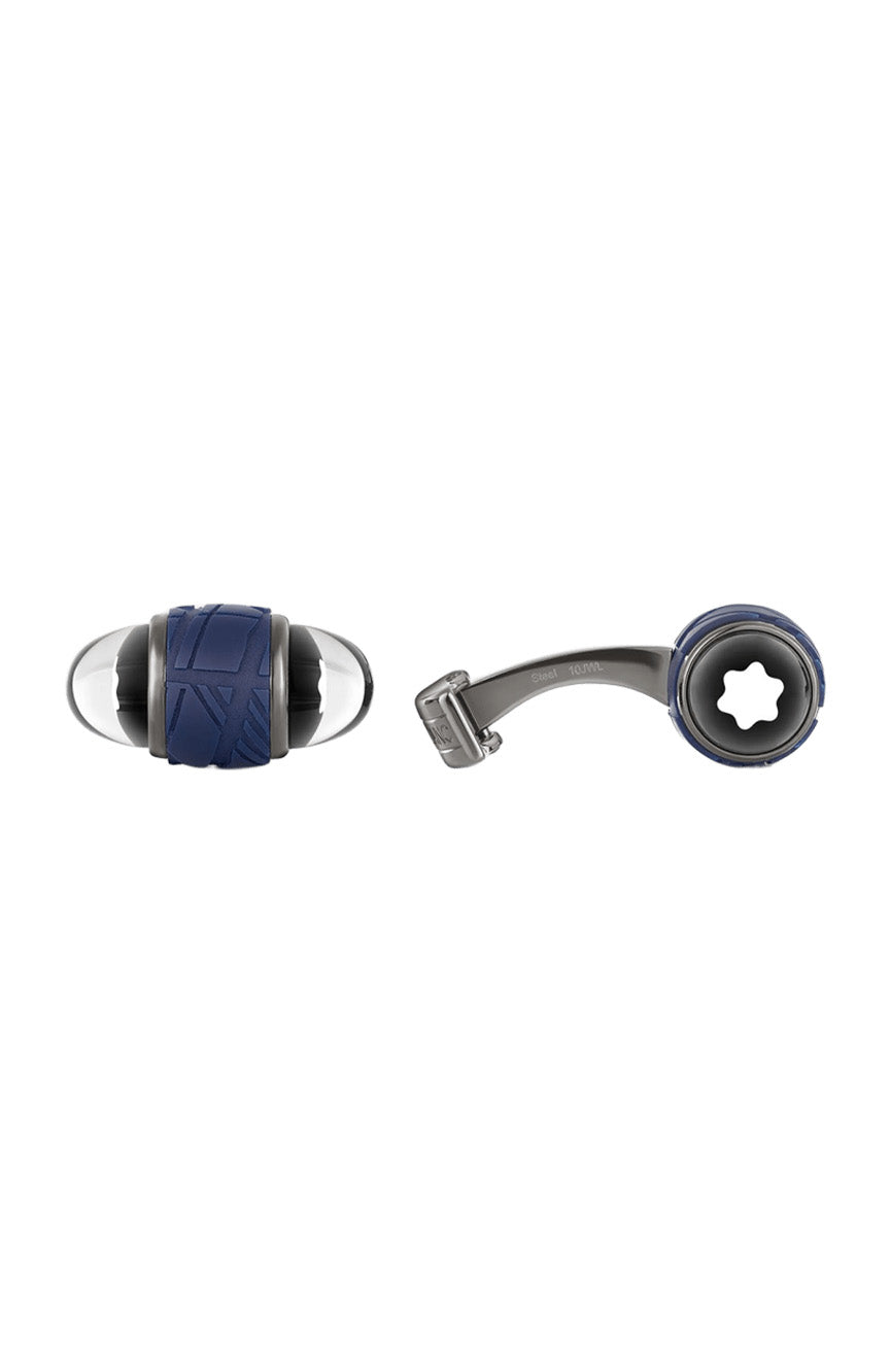 Montblanc Starwalker Cufflinks in Steel and Lacquer