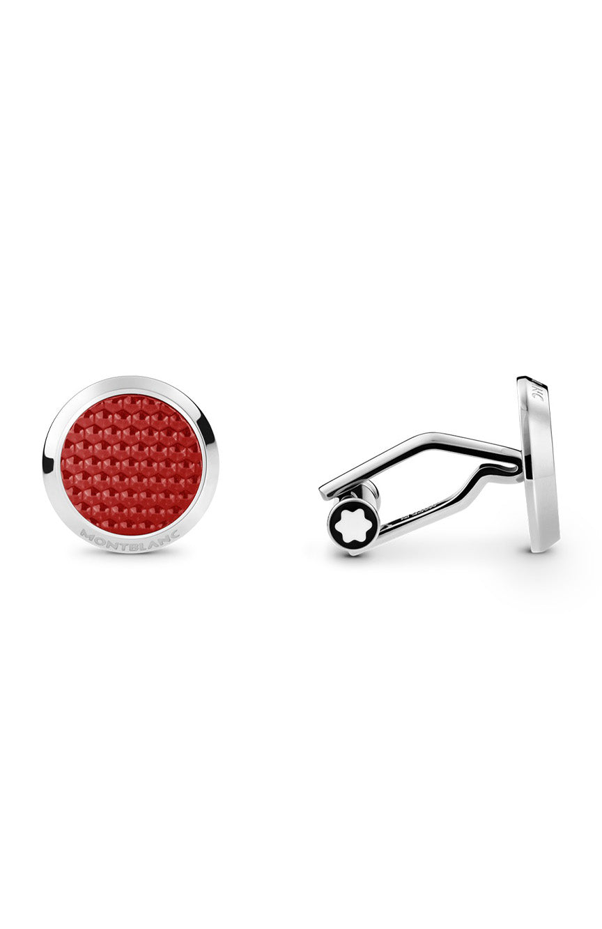 Montblanc Cufflinks Meisterstuck Red Hour