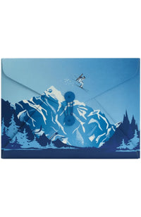 Montblanc A4 papers and envelopes mountain print