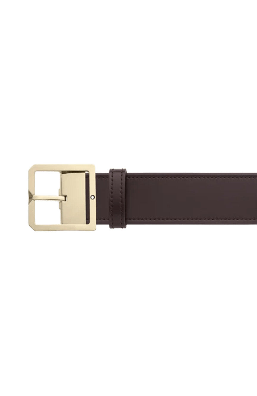 Montblanc Dark Brown/Grey 40 mm reversible leather belt