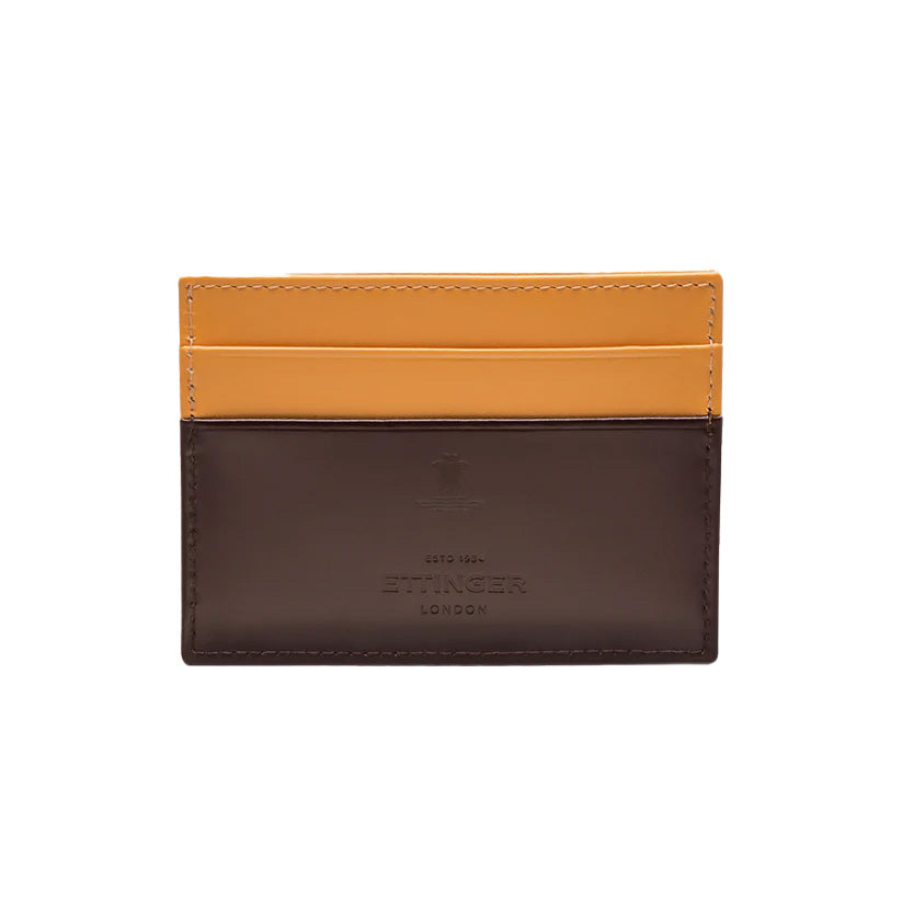 Ettinger Bridle Hide Flat Credit Card Case Nut/London Tan