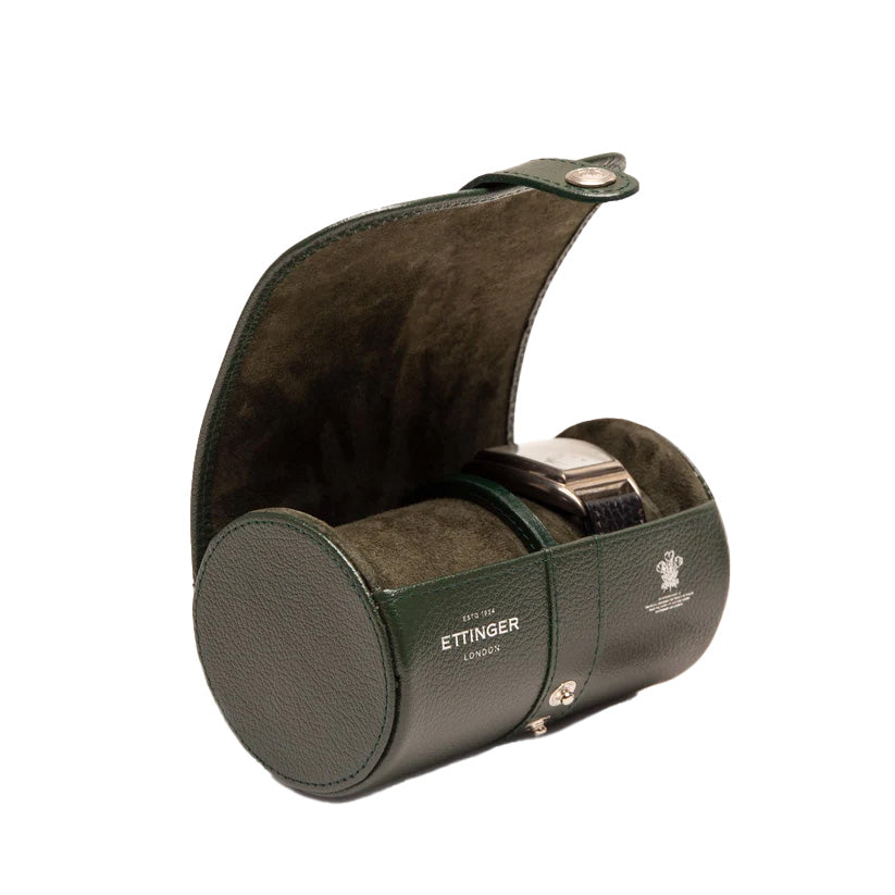 Ettinger Capra Double Watch Roll Forest Green