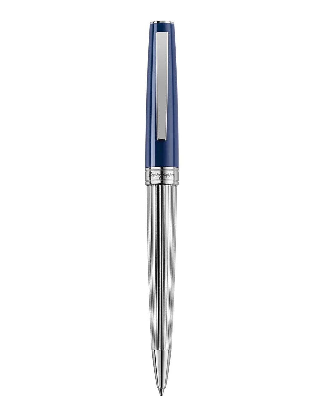 Montegrappa Armonia Duetto Ballpoint Pen, Steel, Blue