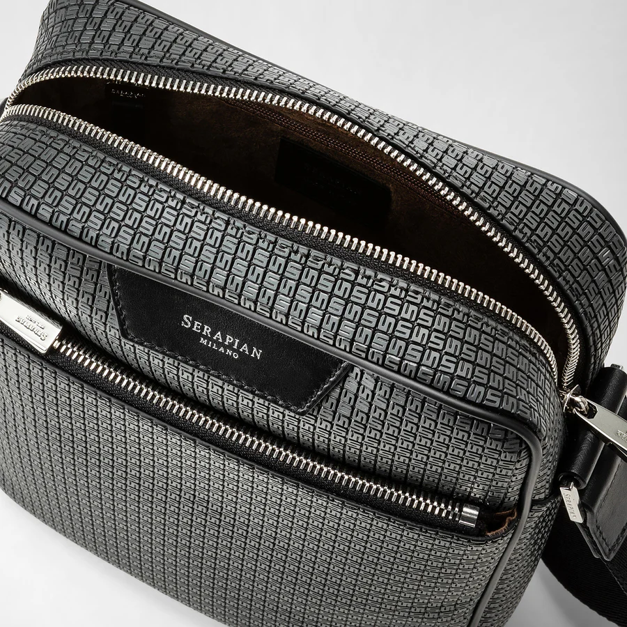 Serapian North/South Envelope Stepan Sust Asphalt/Black