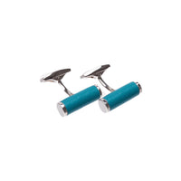 Ettinger Sterling Bar Cufflinks Turquoise