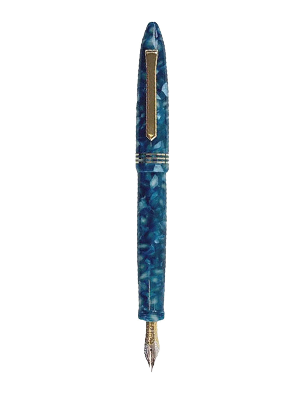Tibaldi Mer Du Nord Fountain Pen 18K Gold Nib, Broad