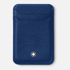 Montblanc Sartorial Card Wallet 2cc MagSafe Blue