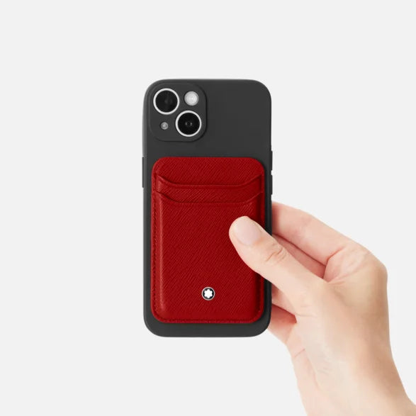 Montblanc Sartorial Card Wallet 2cc MagSafe Red