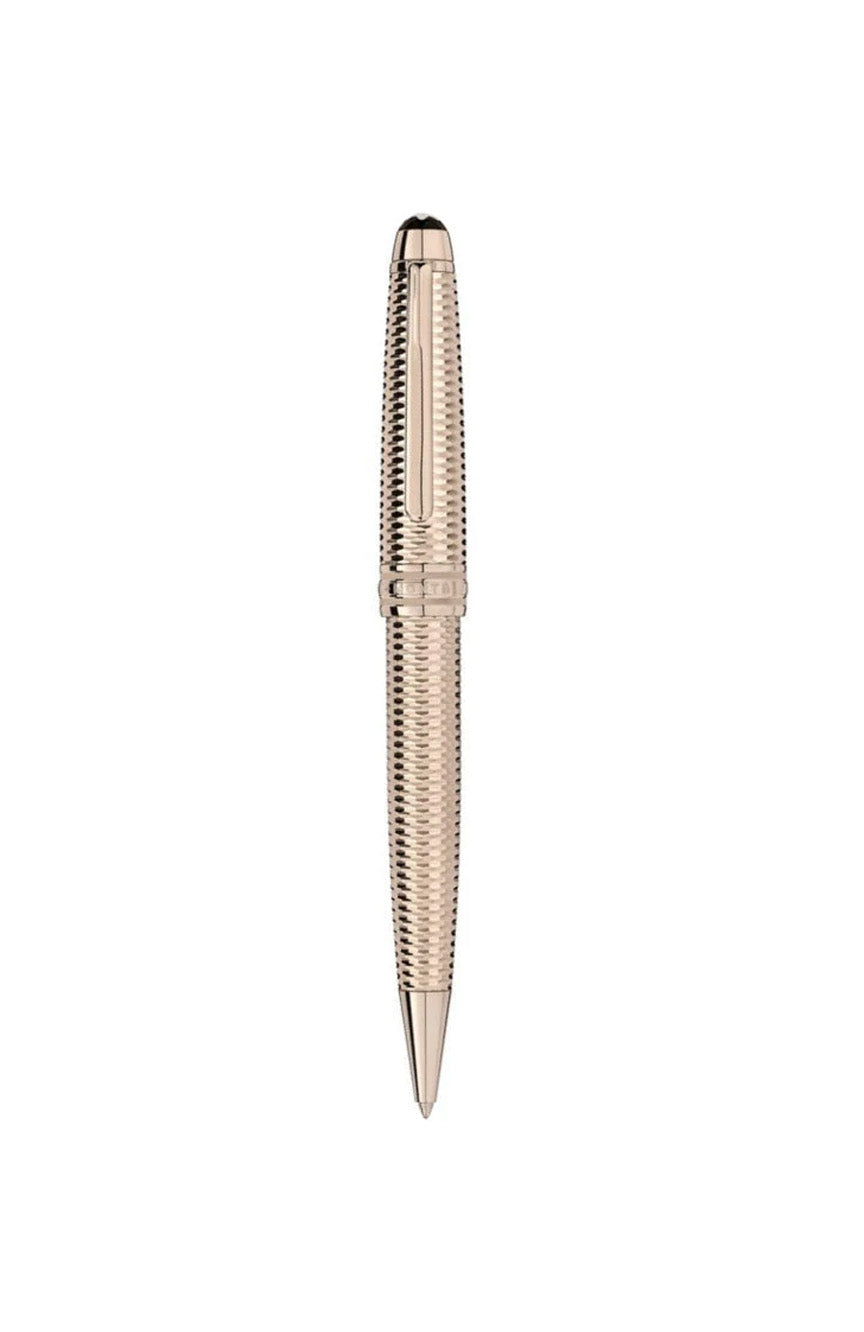 قلم حبر جاف مونت بلانك ميسترستوك متوسط ​​الحجم Sol Geometry Champagne