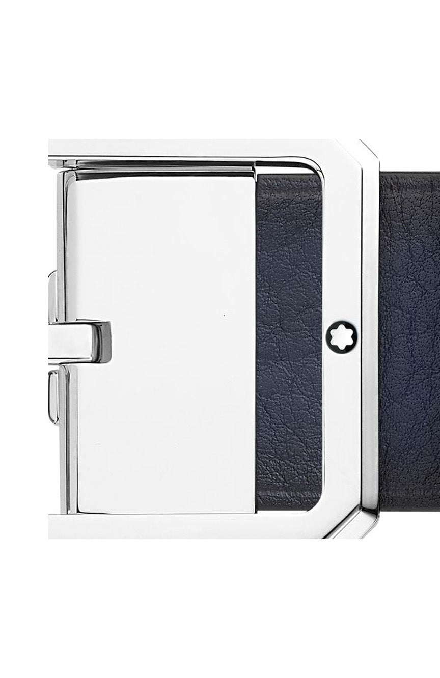 Montblanc Blue/black 35 mm reversible leather belt