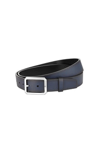 Montblanc Blue/black 35 mm reversible leather belt