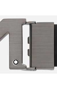 Montblanc buckle black 35 mm leather belt