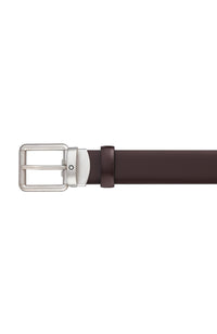 Montblanc Brushed brown 30 mm leather belt