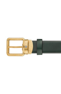 Montblanc Brushed green 30 mm leather belt
