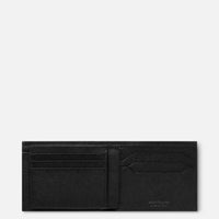 محفظة Montblanc Sartorial 6cc ذات جيبين للعرض باللون الأسود