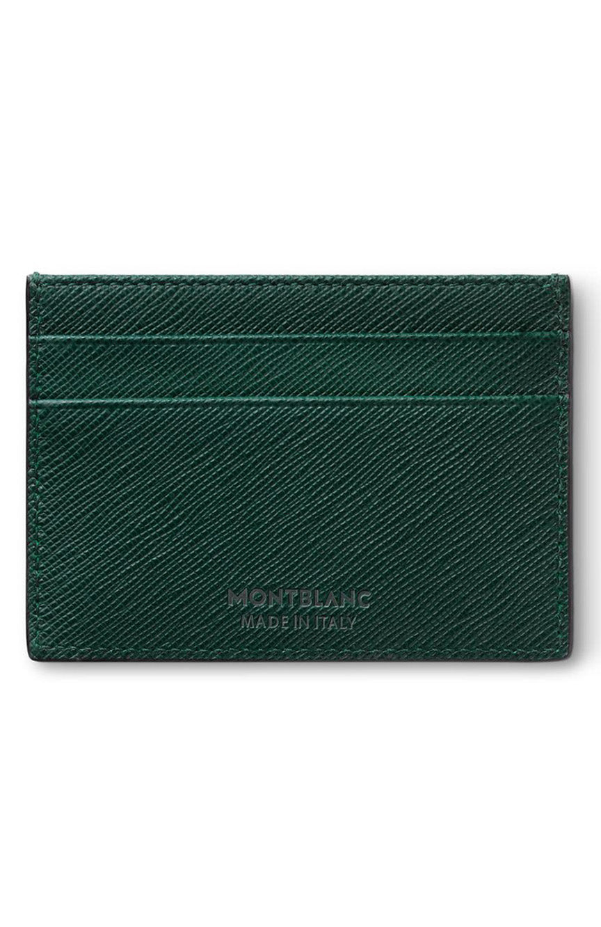 حامل بطاقات Montblanc Sartorial 5cc باللون الأخضر البريطاني