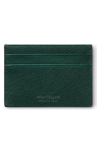 حامل بطاقات Montblanc Sartorial 5cc باللون الأخضر البريطاني