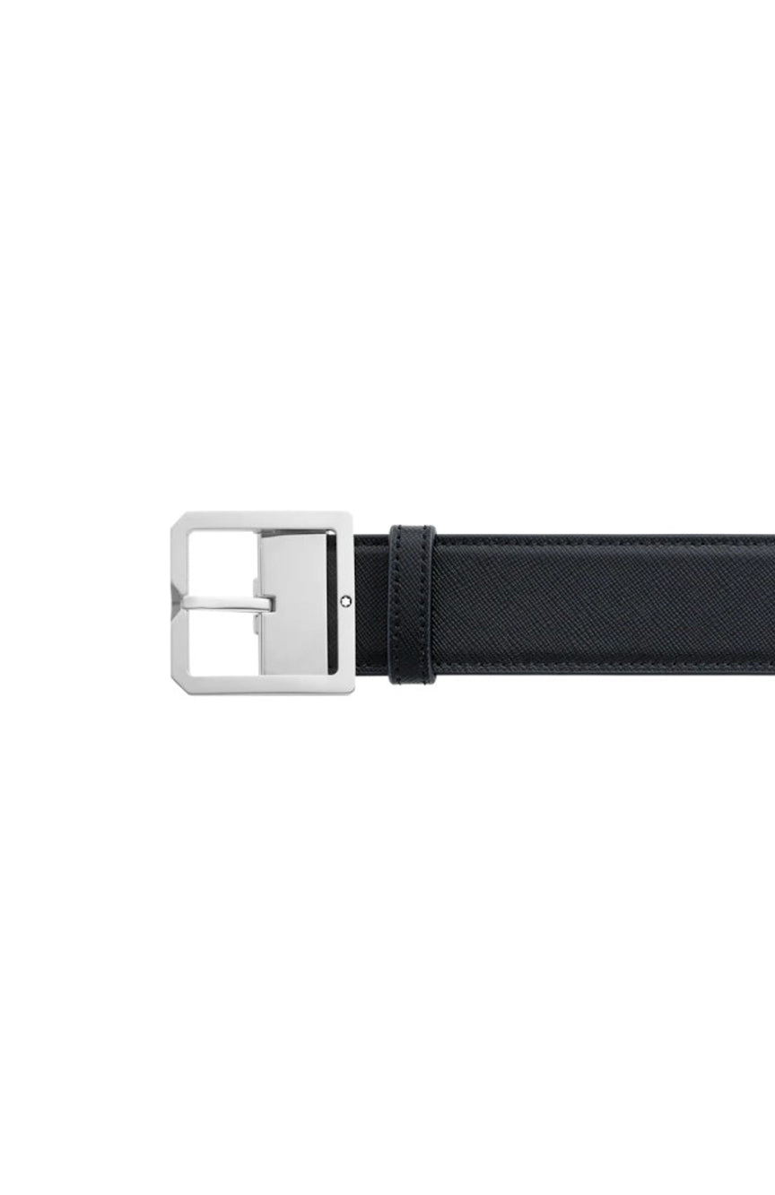 Montblanc Black/Grey 40 mm reversible leather belt