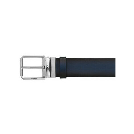 Montblanc 35 mm Leather Pin Buckle Belt Blue