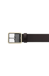 Montblanc Brown/grey 35 mm reversible leather belt