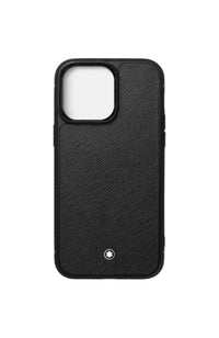 غطاء هاتف صلب من Montblanc Sartorial لهاتف Apple iPhone 15 Pro Max