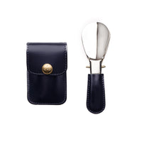 Ettinger Bridle Hide Travel Shoe Horn Navy/Silver