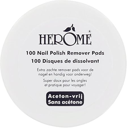 Herome Caring Nail Polish Remover Pads 100Pads