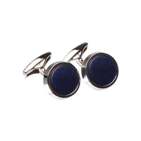 Ettinger Lifestyle Round Cufflinks Navy