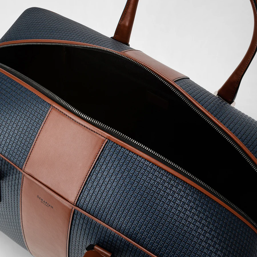 Serapian Duffle Stepan 72 Ocean/Cuoio