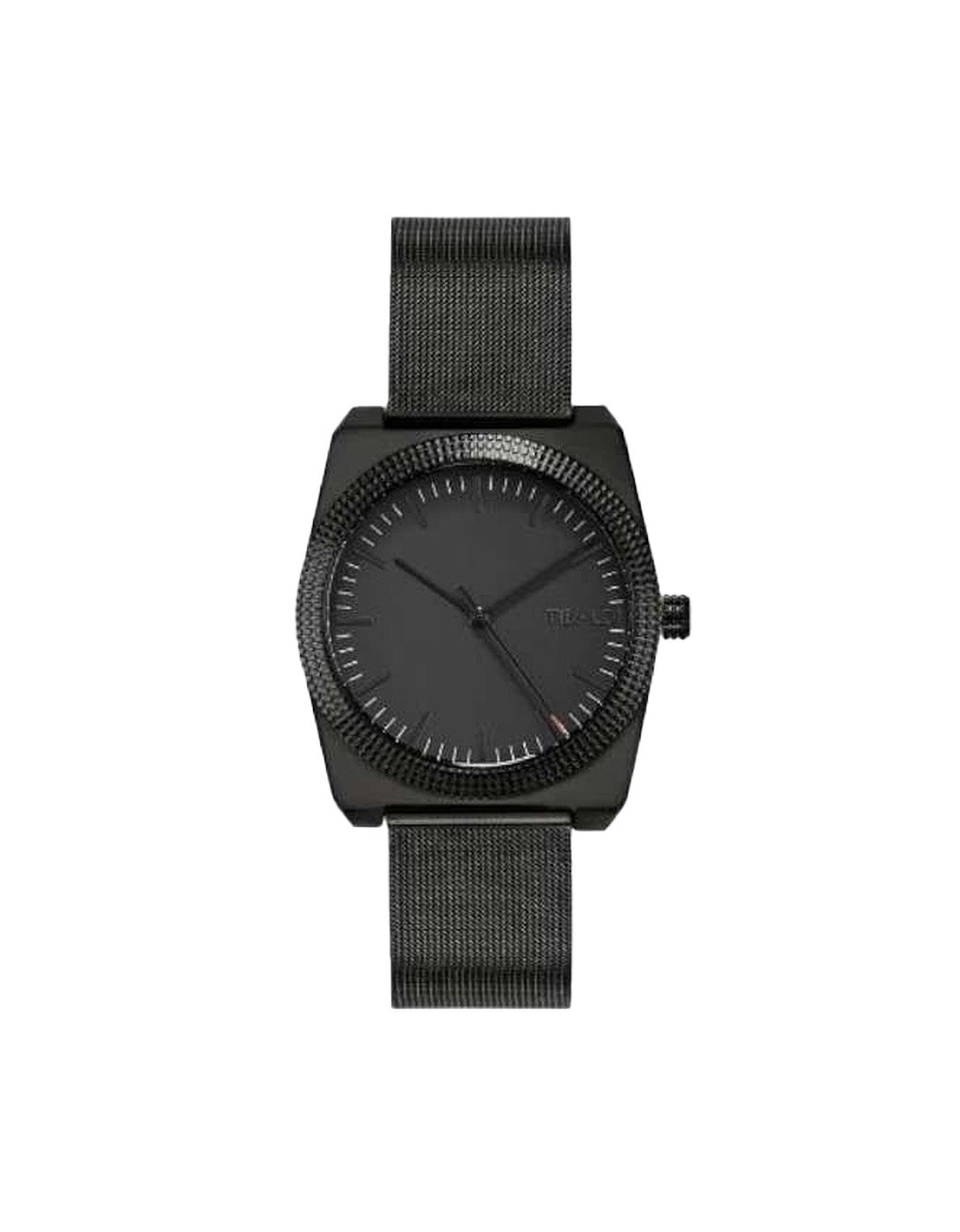 Tibaldi Steel Mesh Strap Black Dial Men'S Watch