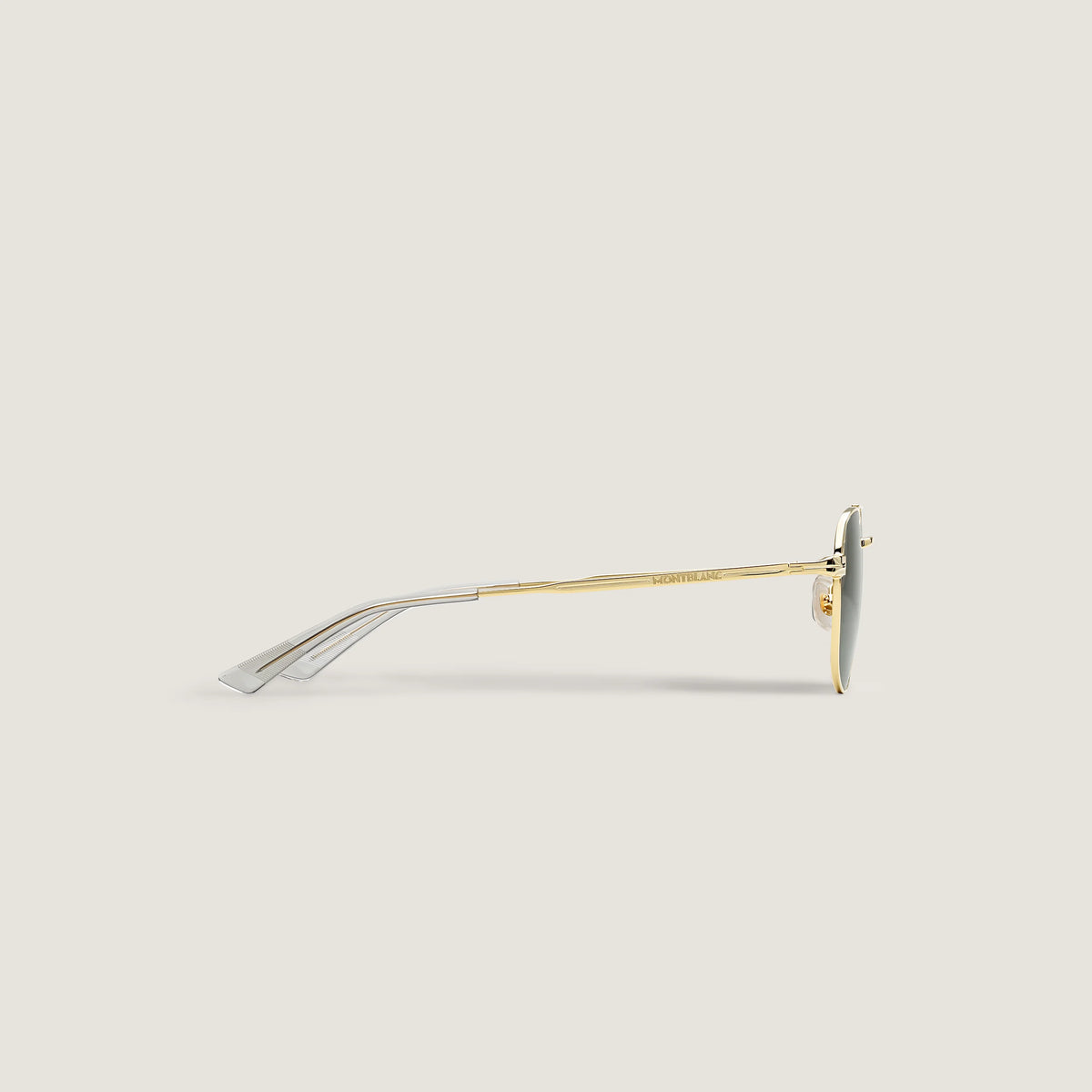 Montblanc Squared Sunglasses with Gold Coloured Metal Frame