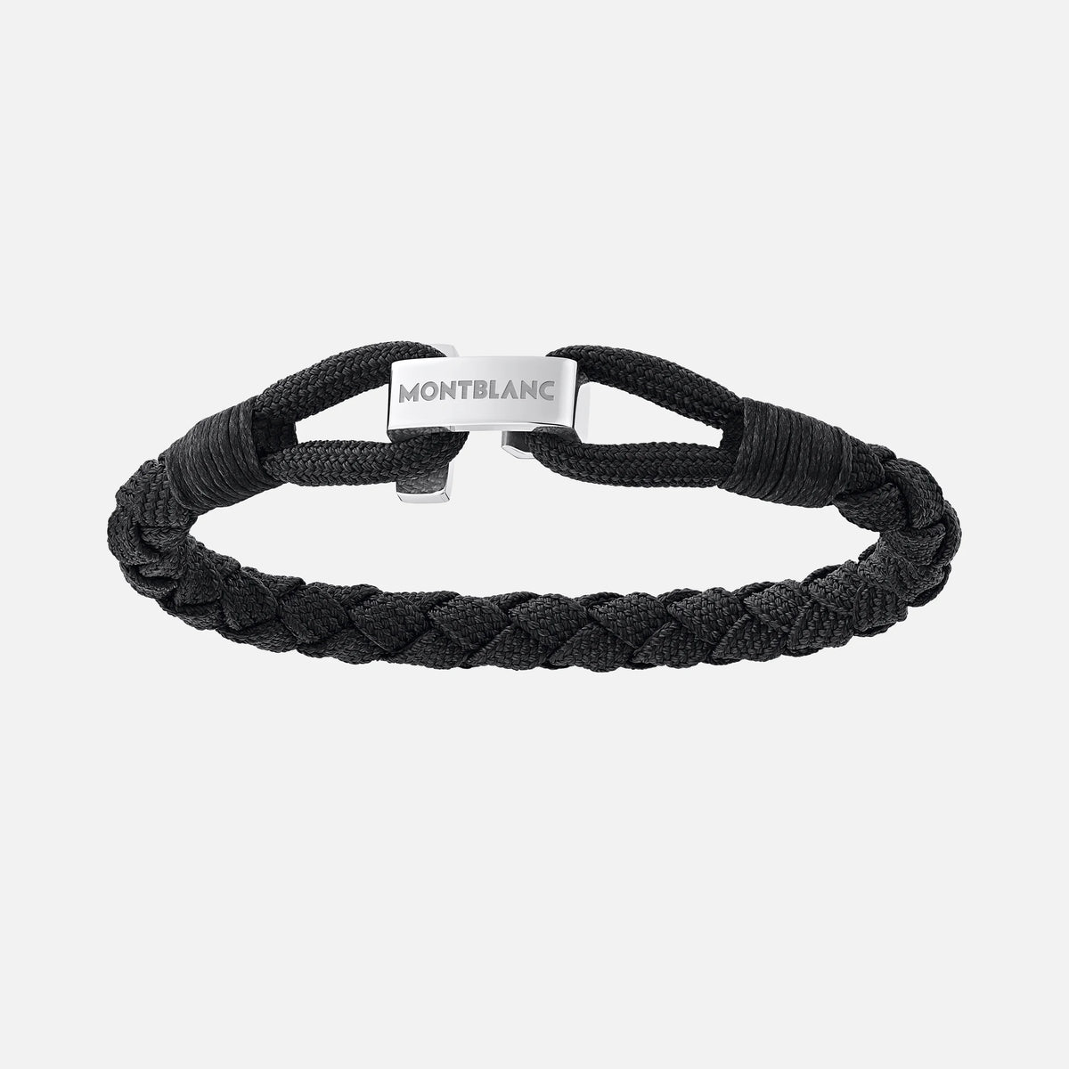 Montblanc Wrap Me Bracelet in Black Nylon and Steel 60