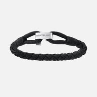 Montblanc Wrap Me Bracelet in Black Nylon and Steel 60