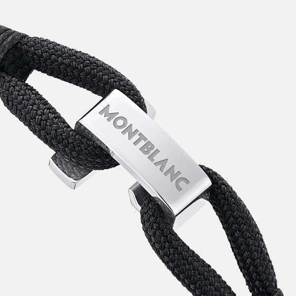 Montblanc Wrap Me Bracelet in Black Nylon and Steel 63