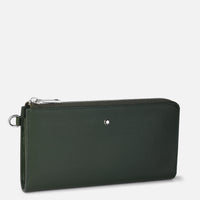 محفظة Montblanc Meisterstuck 4810 بسعة 12 سم مكعب وسحاب معصم الغابة